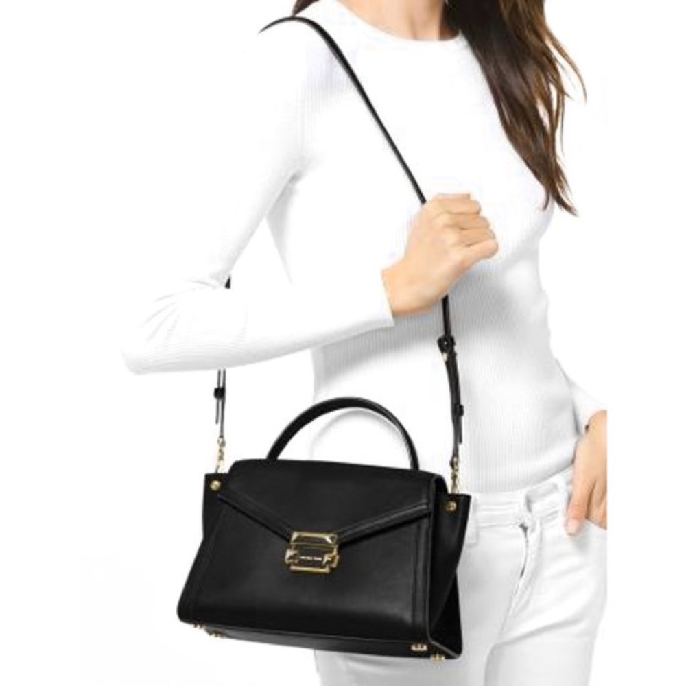 Michael Kors Black Whitney Satchel NWOB